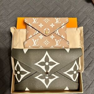 Monogram Giant Kirigami Green Khaki Set - Pouch set (2) only